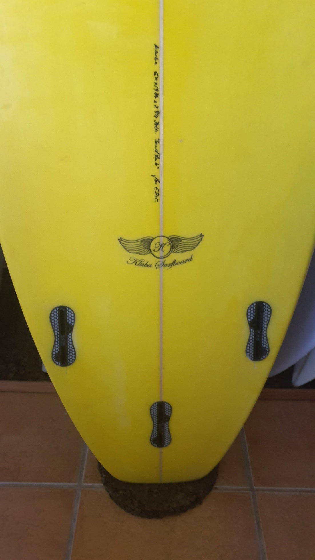 Used Surfboard 6'0'' Uwe KlubaShortboard 34L Fin Boxs