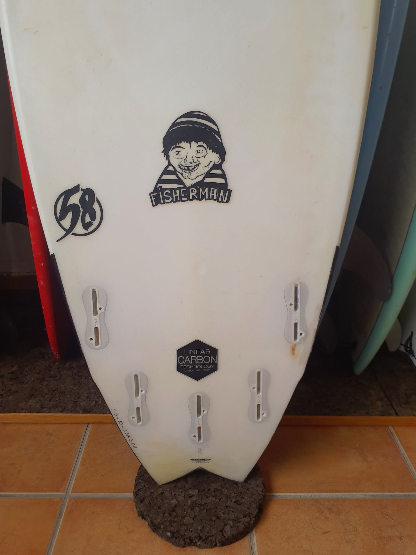 Used Surfboard 5'10'' 58SurfShortboard 31L Fin Boxs