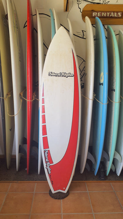 Used Surfboard 6'6'' Natural RythmShortboard 35estL Top View