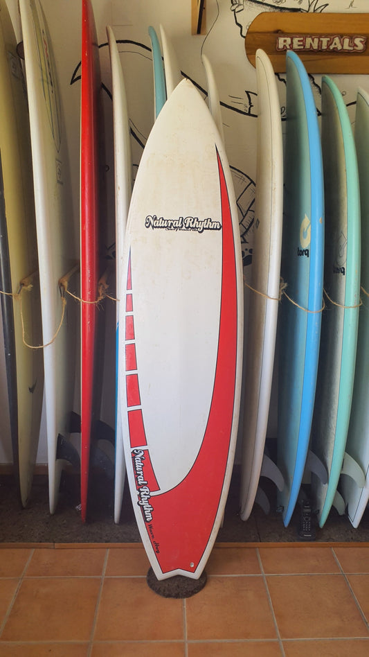 Used Surfboard 6'6'' Natural RythmShortboard 35estL Top View