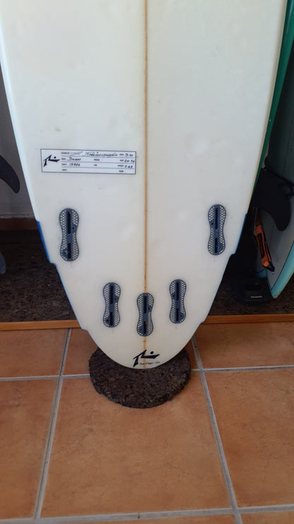 Used Surfboard 5'10'' RustyShortboard 34.3L Fin Boxs