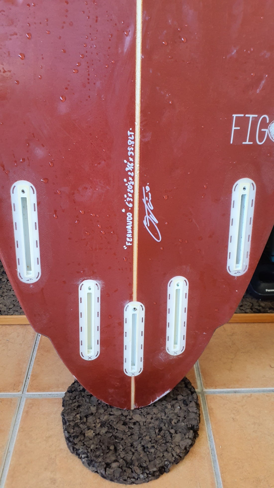 Used Surfboard 6'3'' FeroxShortboard 35.8L Fin Boxs