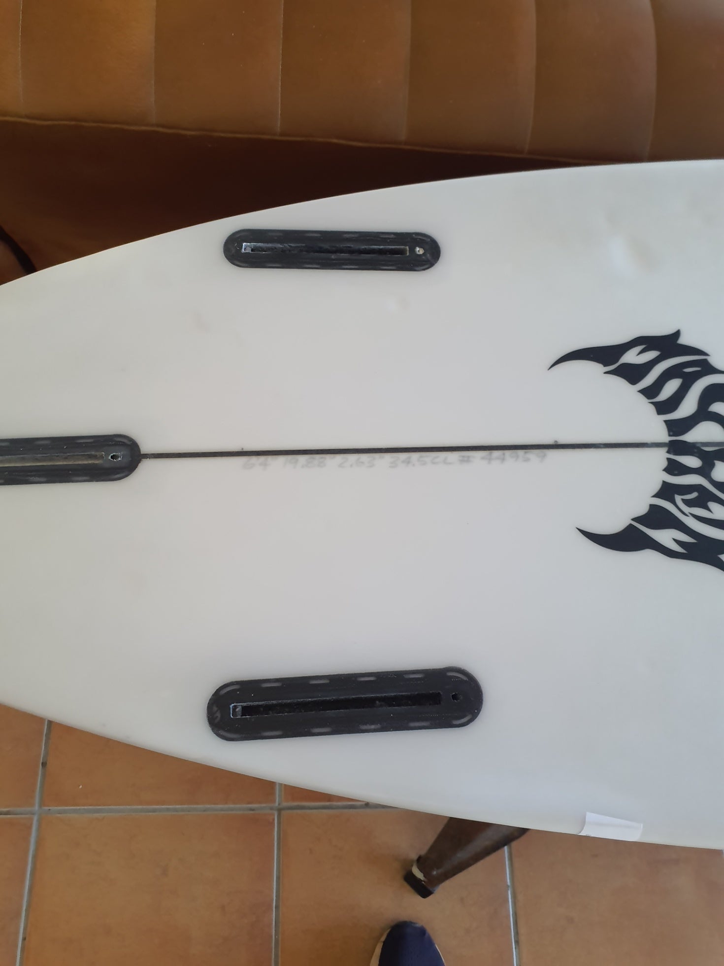 Used Surfboard 6'4'' Lost MayhemSoftboard Performance 34.5L Fin Boxs