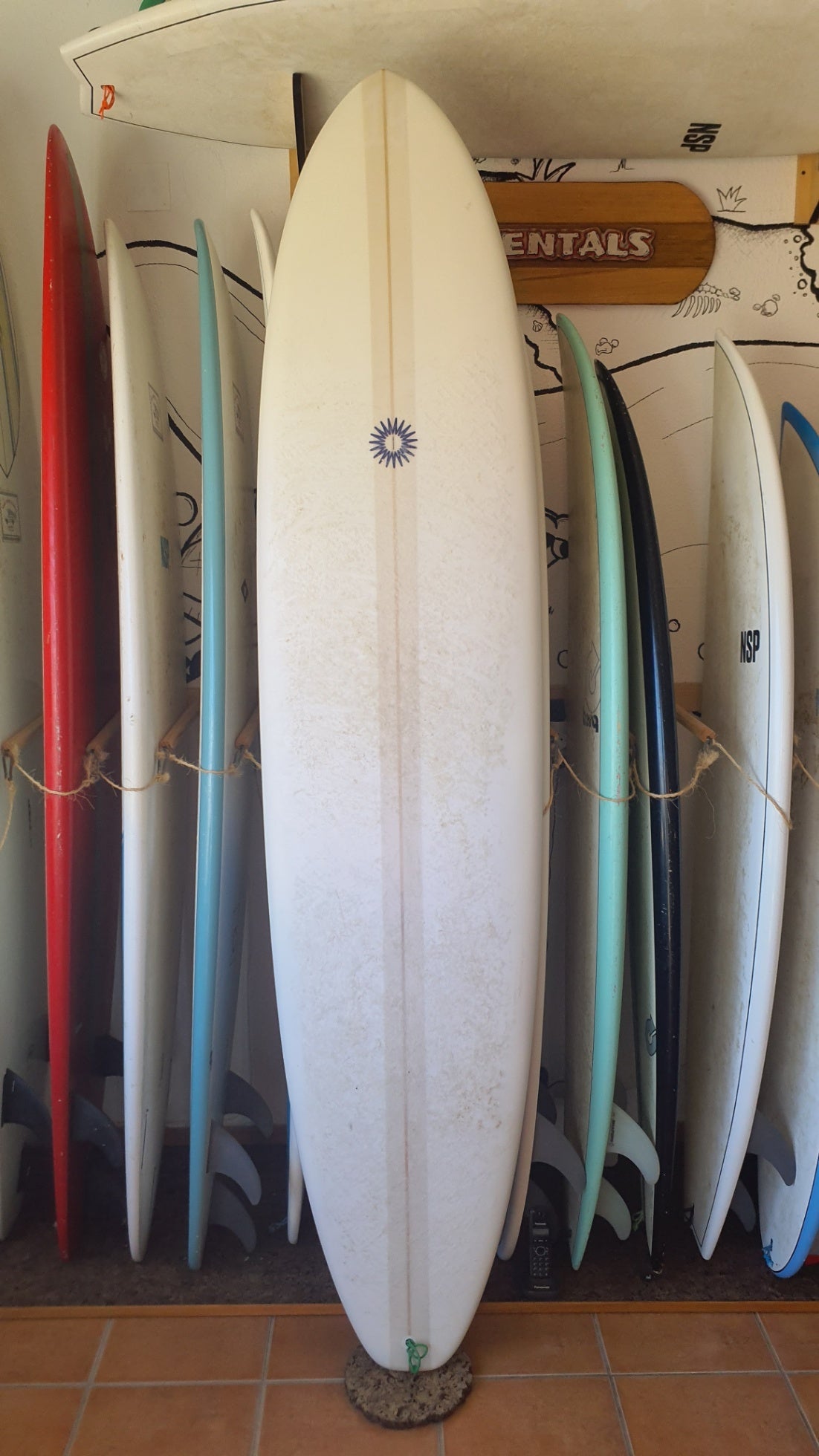 Used Surfboard 8'0'' SummervibesMalibu 58.7L Top View