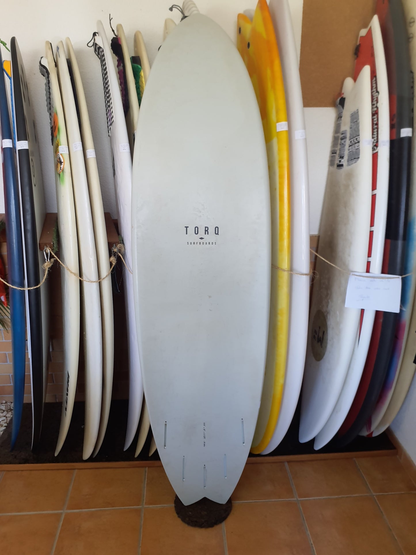 Used Surfboard 6'6'' TorqMid-length 39.6L Bottom View