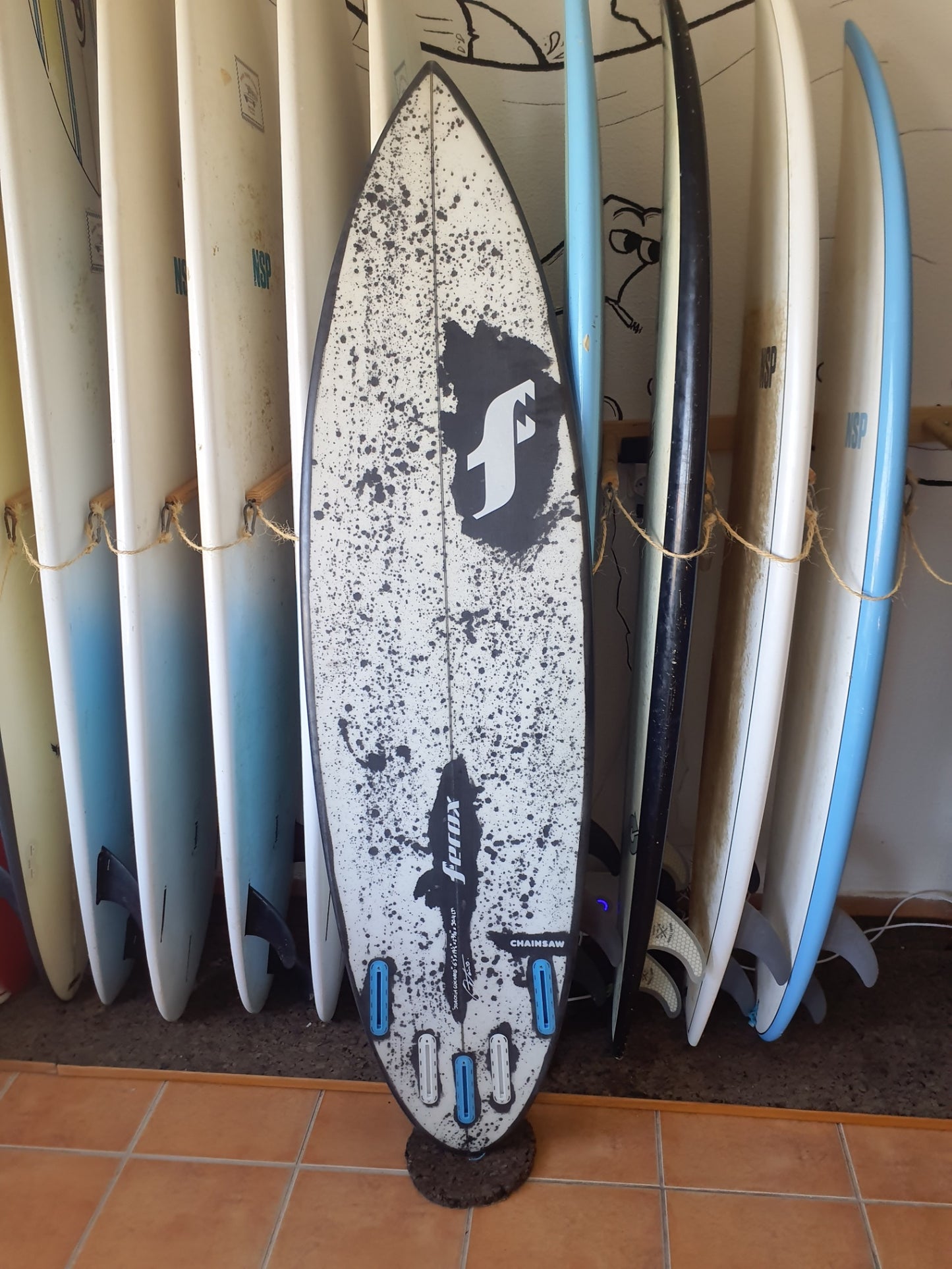 Used Surfboard 6'3'' FeroxShortboard 30.4L Bottom View