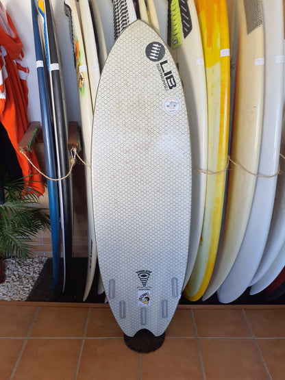 Used Surfboard 5'8'' LibtechGroveler 33.7L Bottom View