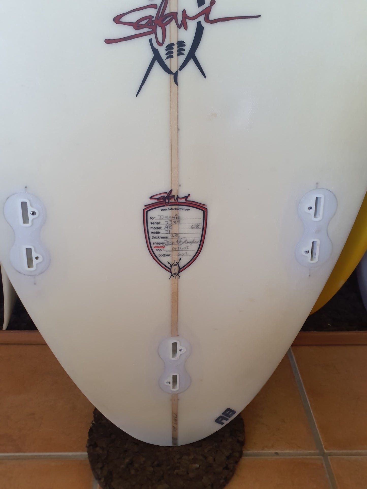 Used Surfboard 6'8'' Safari surfboardStep-up 38estL Fin Boxs