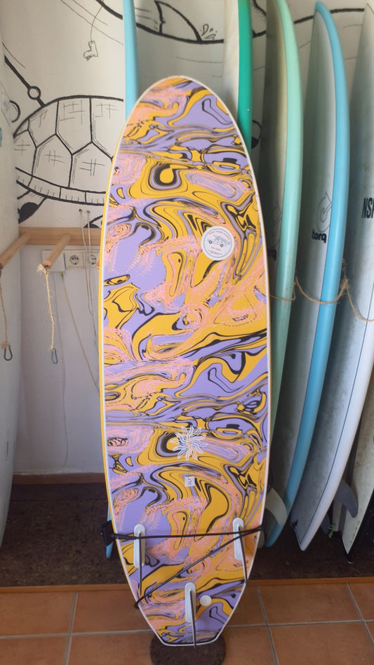 Used Surfboard 6'0'' OlaianSoftboard 40L Bottom View