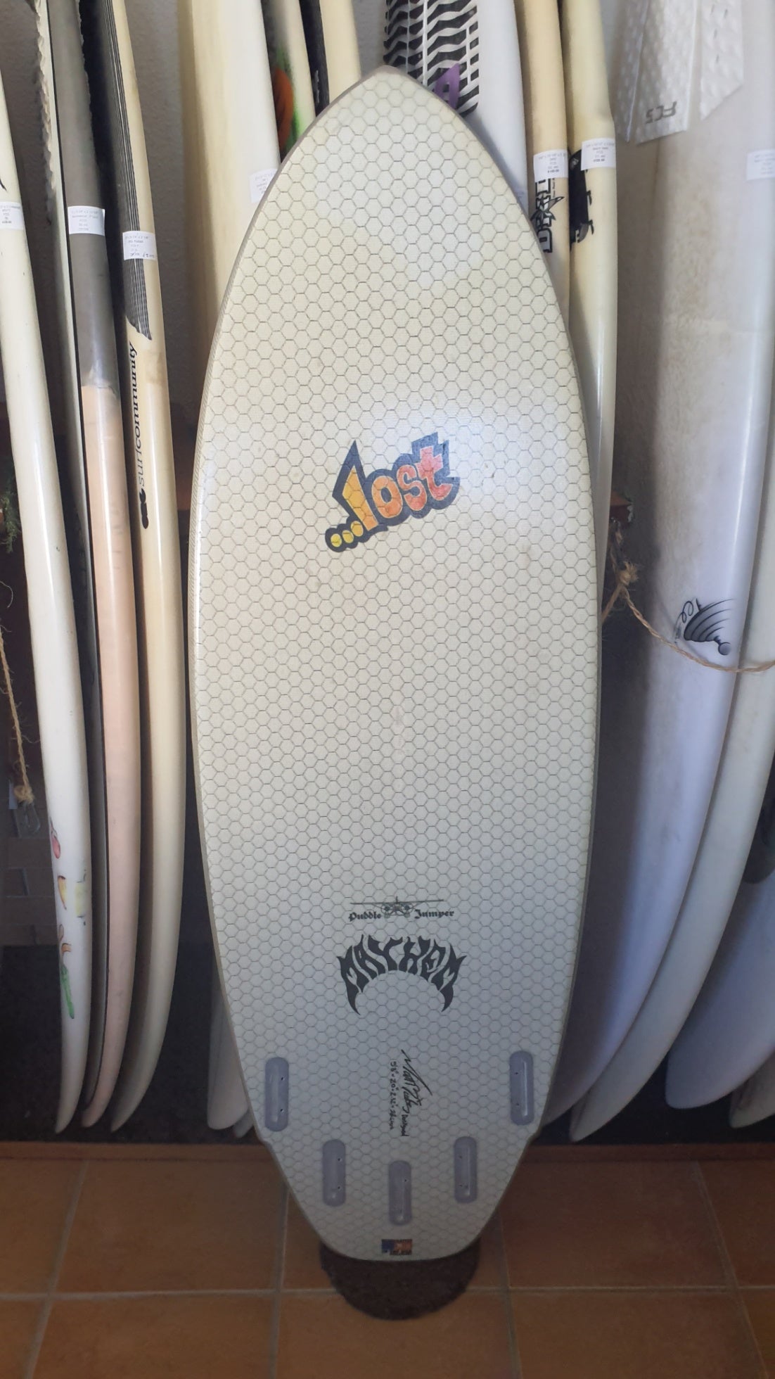 Used Surfboard 5'3'' Libtech X lostGroveler 28L Bottom View