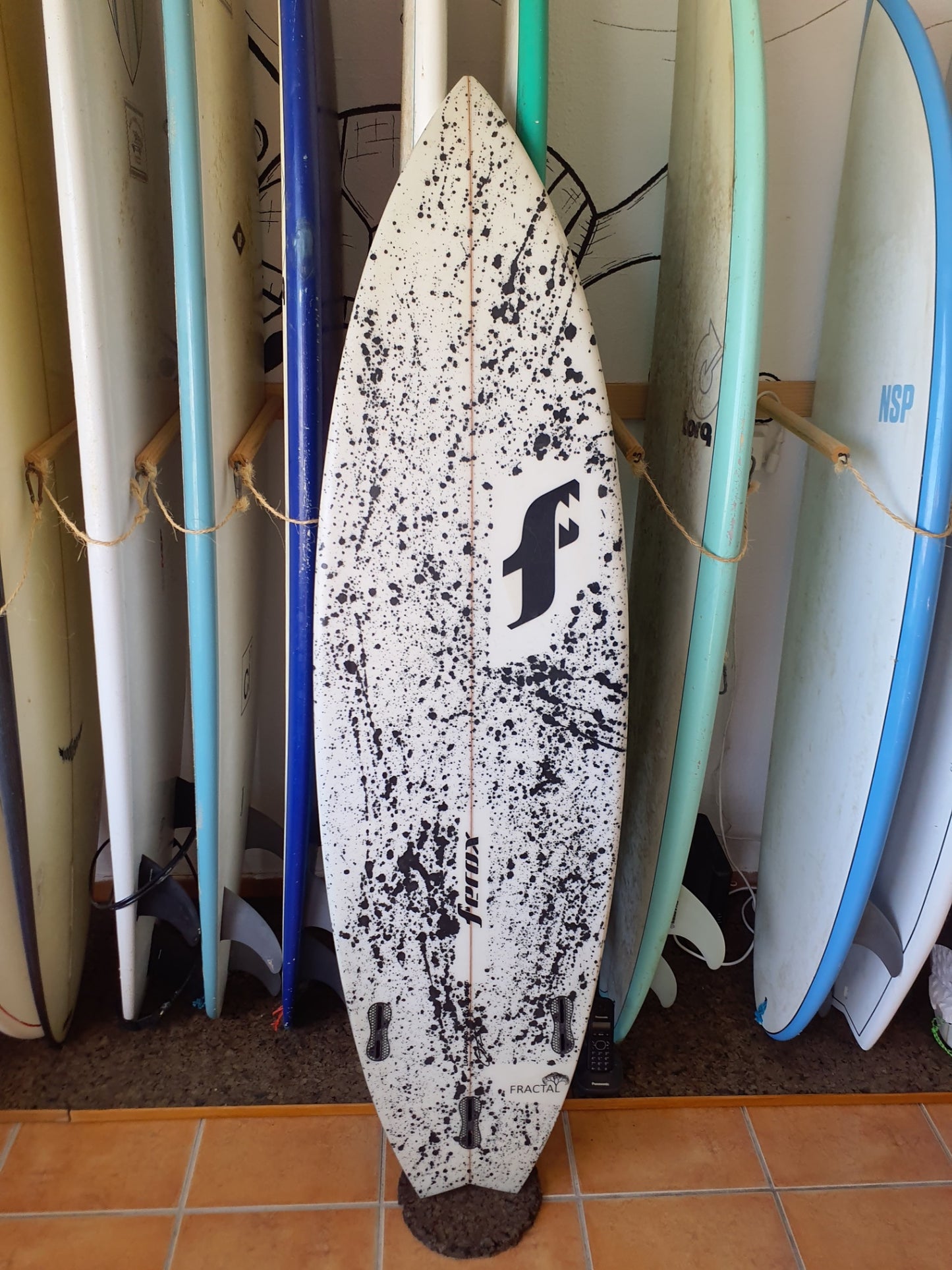 Used Surfboard 5'8'' FeroxShortboard 26.5L Bottom View