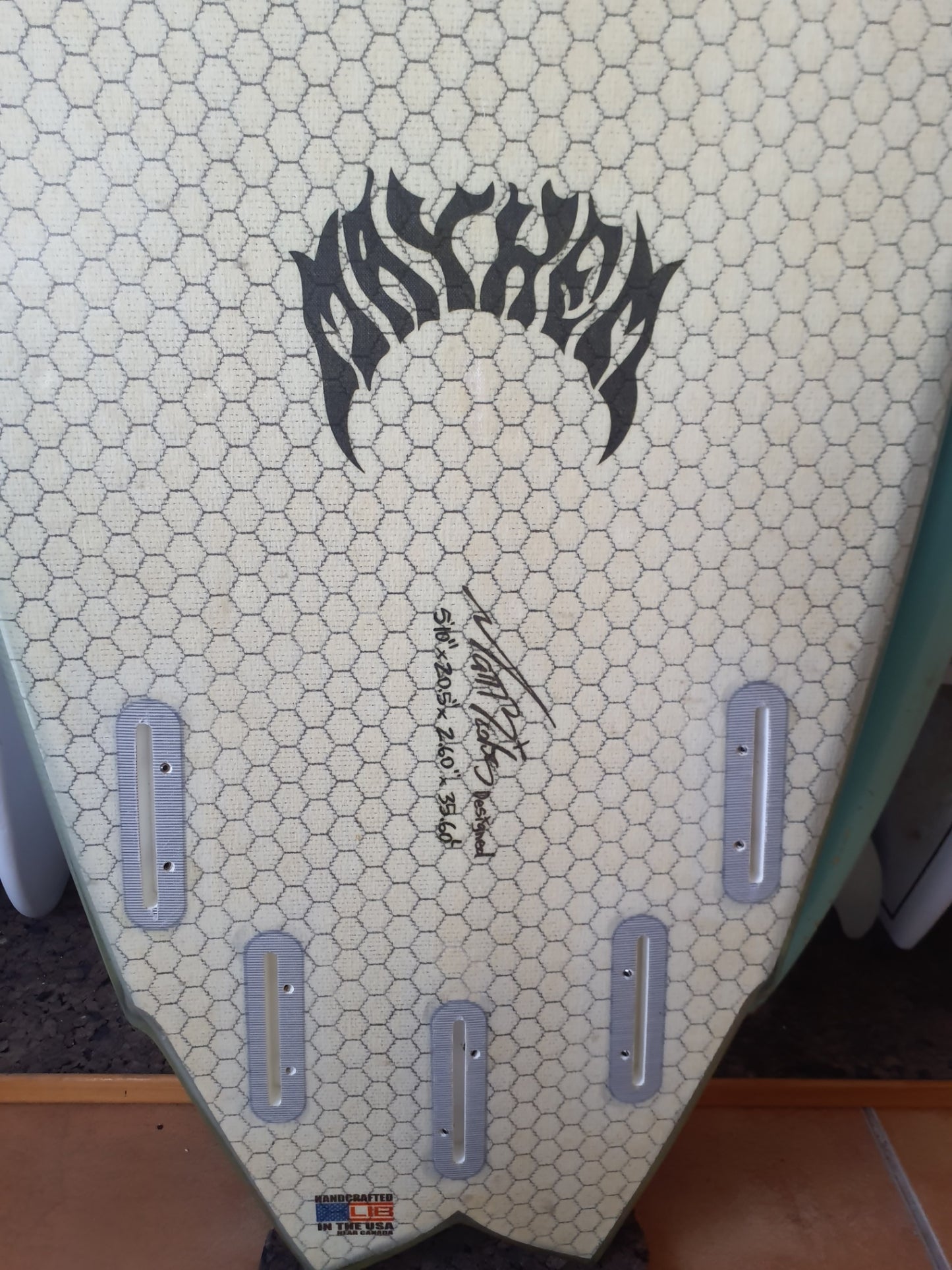 Used Surfboard 5'10'' Libtech X lostGroveler 35.6L Fin Boxs