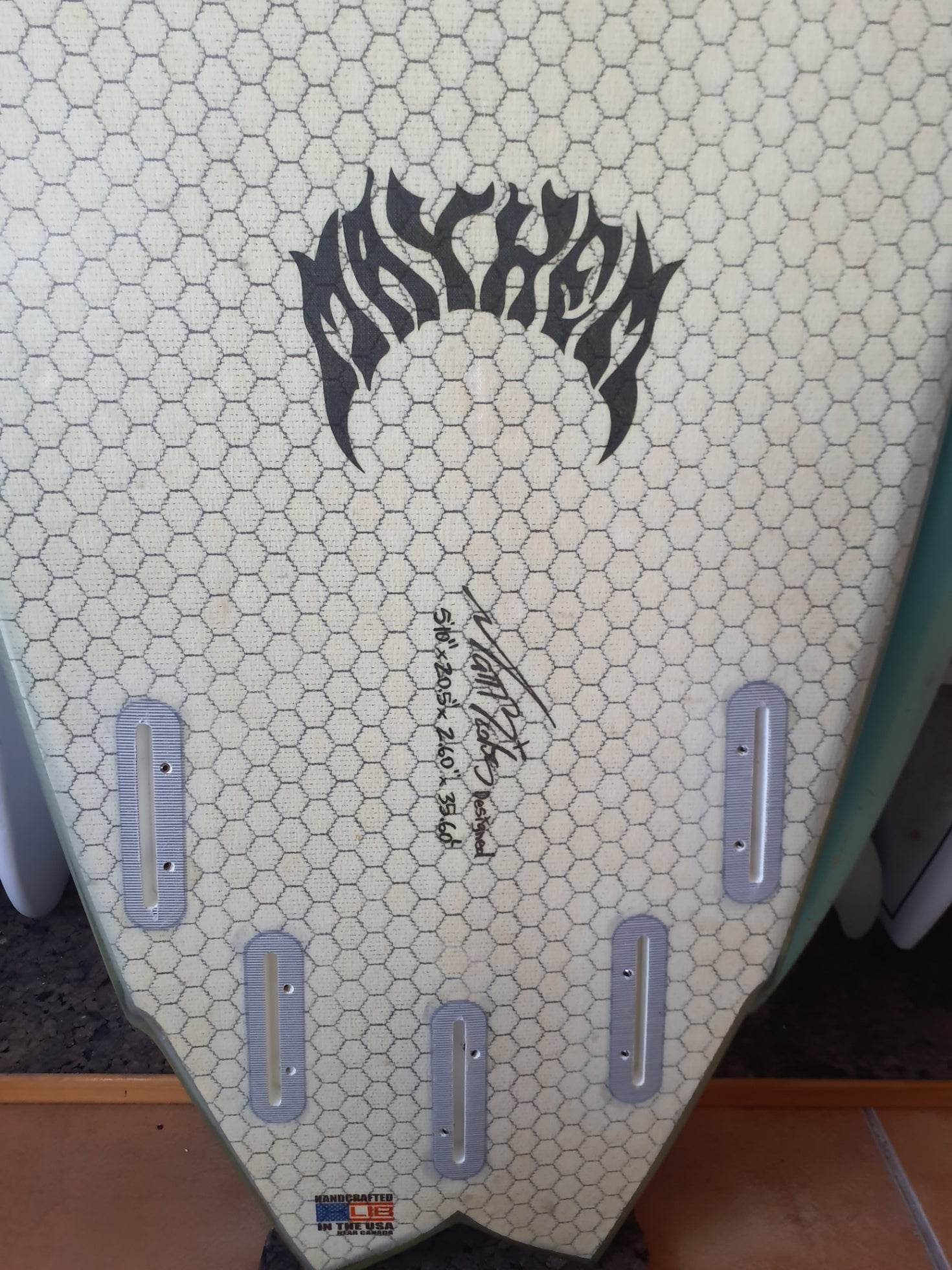 Used Surfboard 5'10'' Libtech X lostGroveler 35.6L Fin Boxs