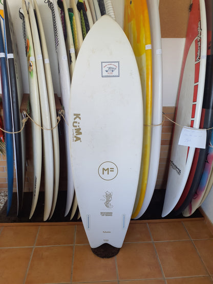Used Surfboard 5'10'' Mike Fanning softFish 36.15L Bottom View