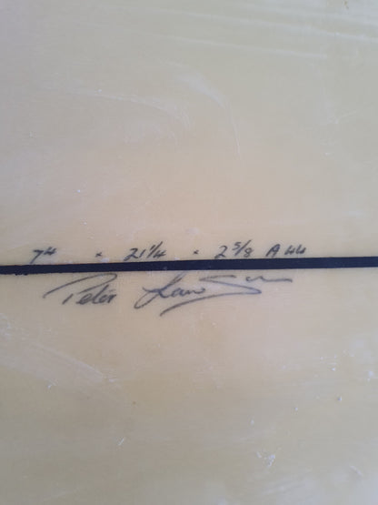 Used Surfboard 7'4'' Peter LawsonMid-length 45estL Fin Boxs
