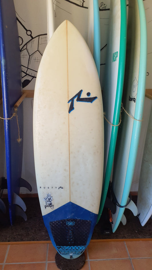 Used Surfboard 5'10'' RustyShortboard 34.3L Top View