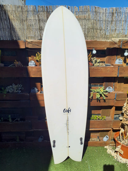Used Surfboard 6'8'' LUFITwin 47estL Bottom View