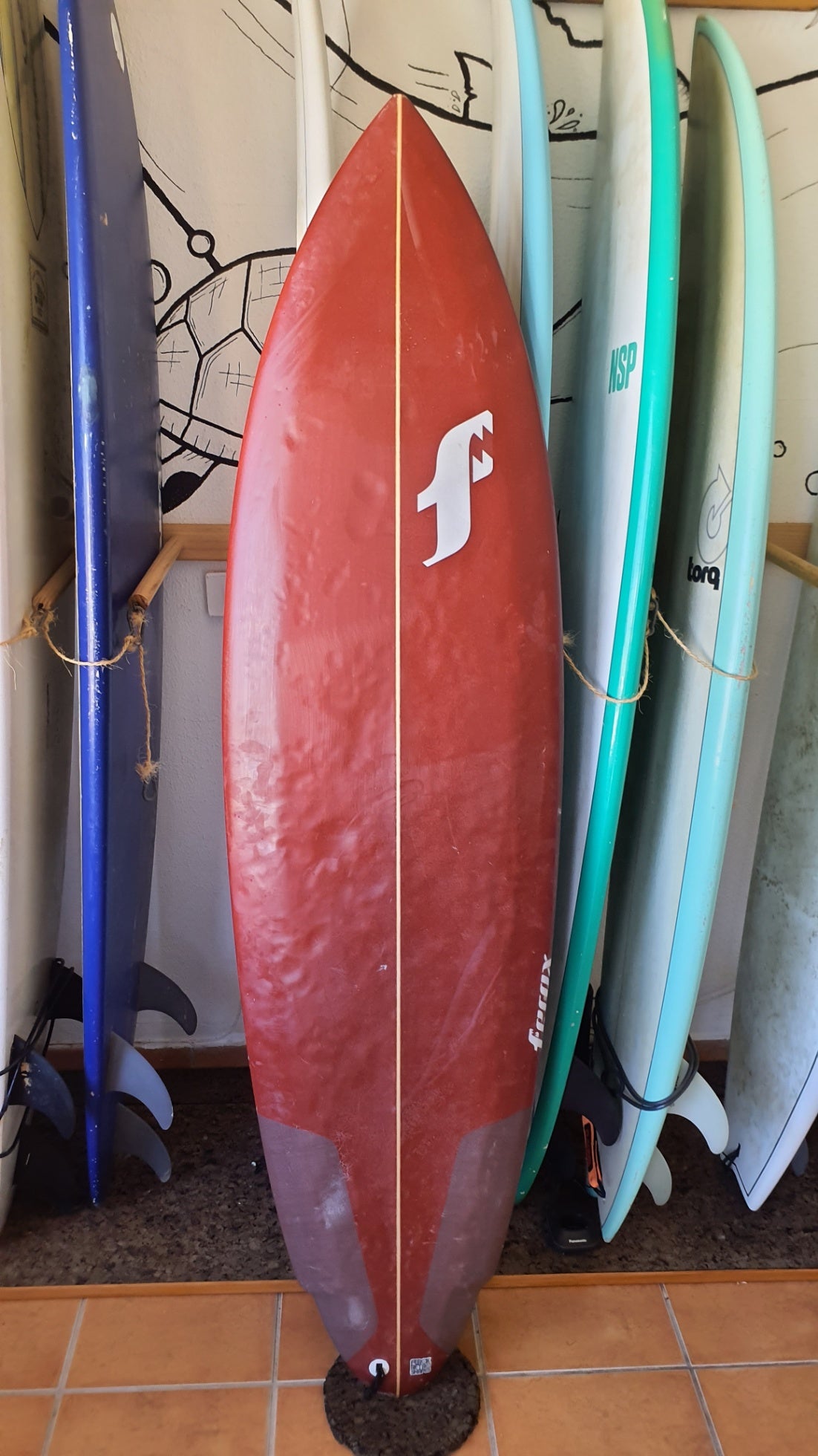 Used Surfboard 6'3'' FeroxShortboard 35.8L Top View