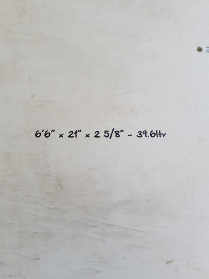 Used Surfboard 6'6'' TorqMid-length 39.6L Fin Boxs