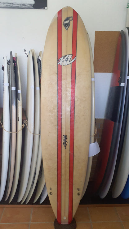 Used Surfboard 7'4'' Peter LawsonMalibu 50estL Top View