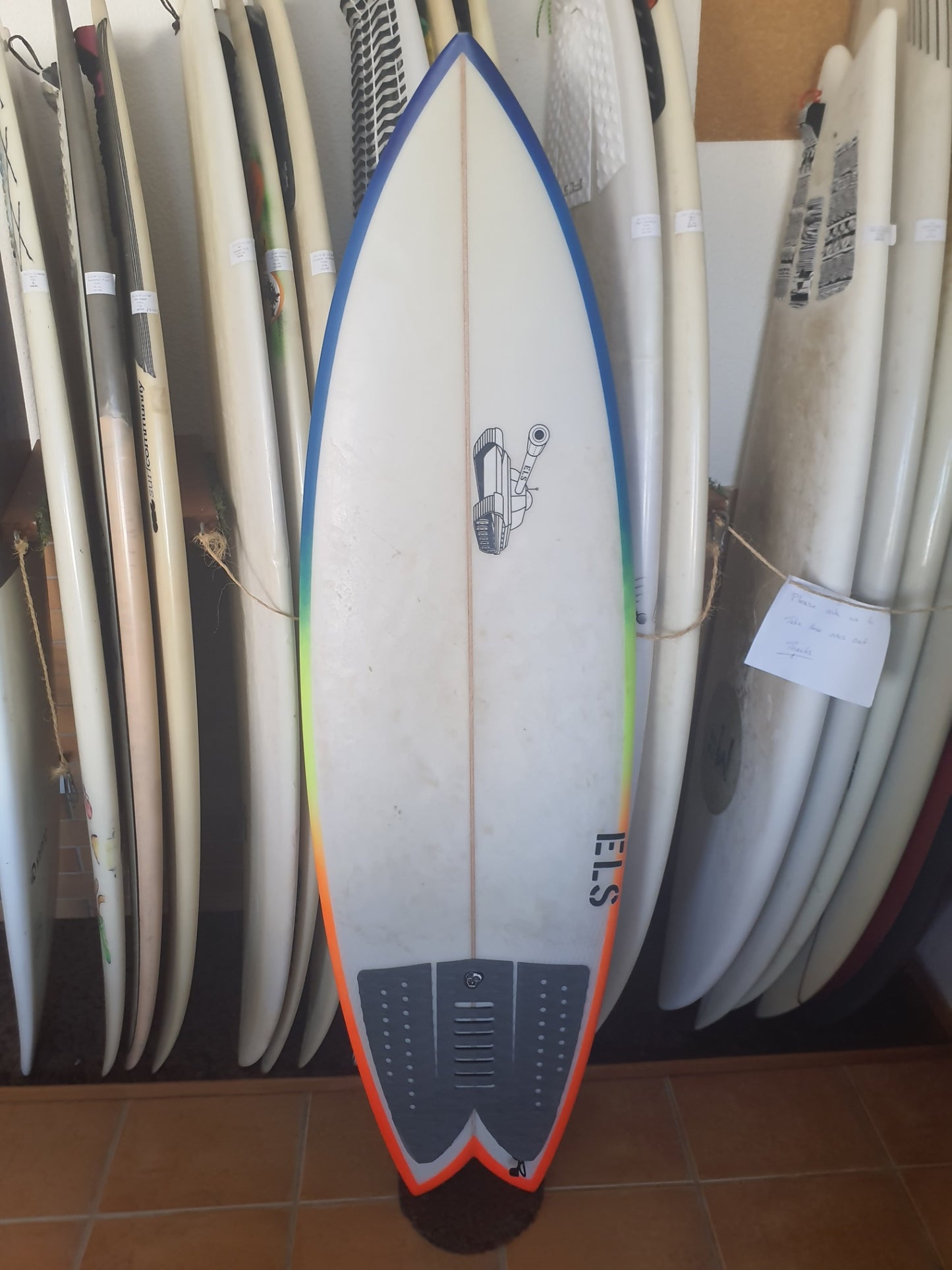 Used Surfboard 5'8'' ELSShortboard 32.2L Bottom View