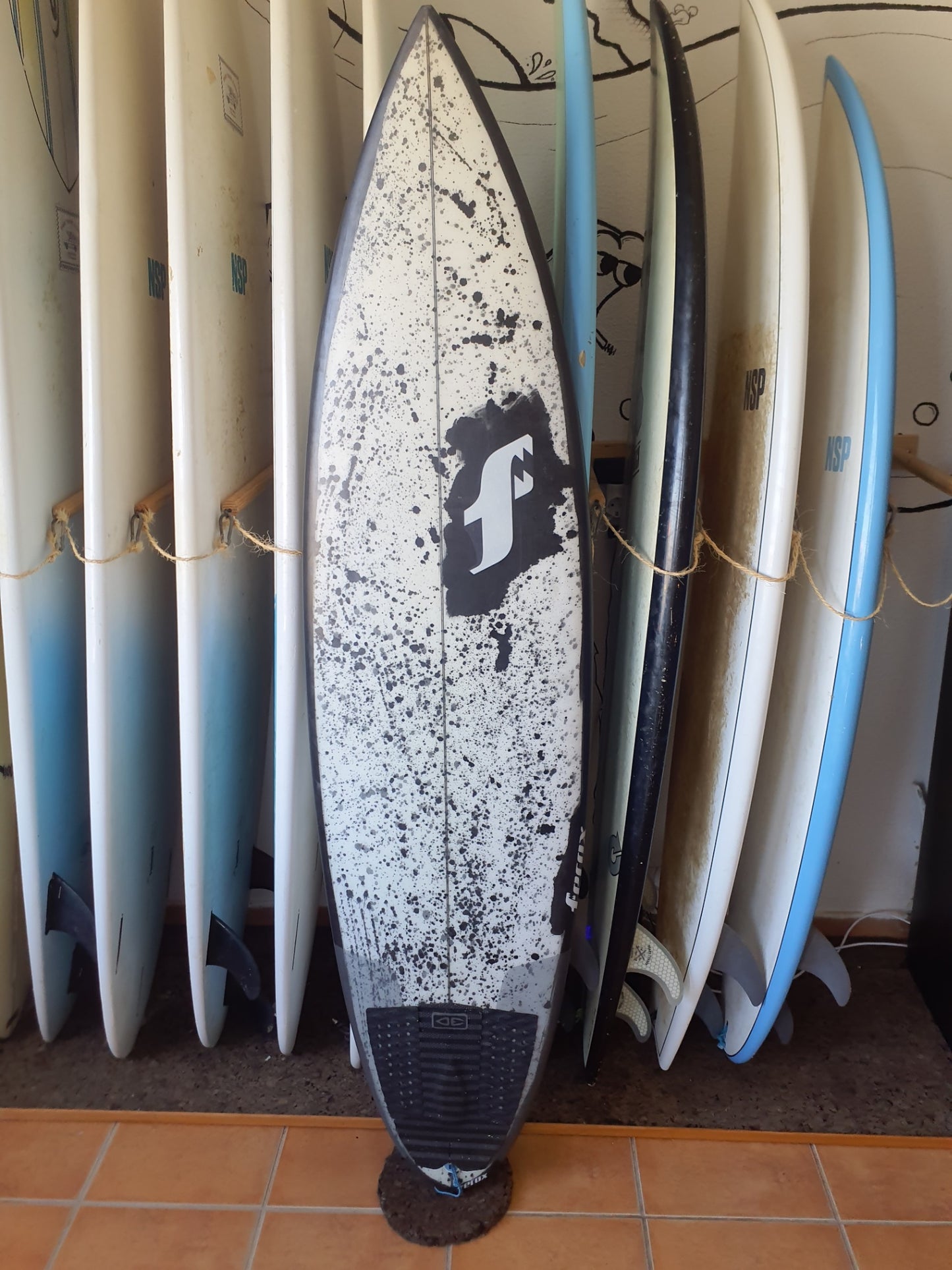 Used Surfboard 6'3'' FeroxShortboard 30.4L Top View