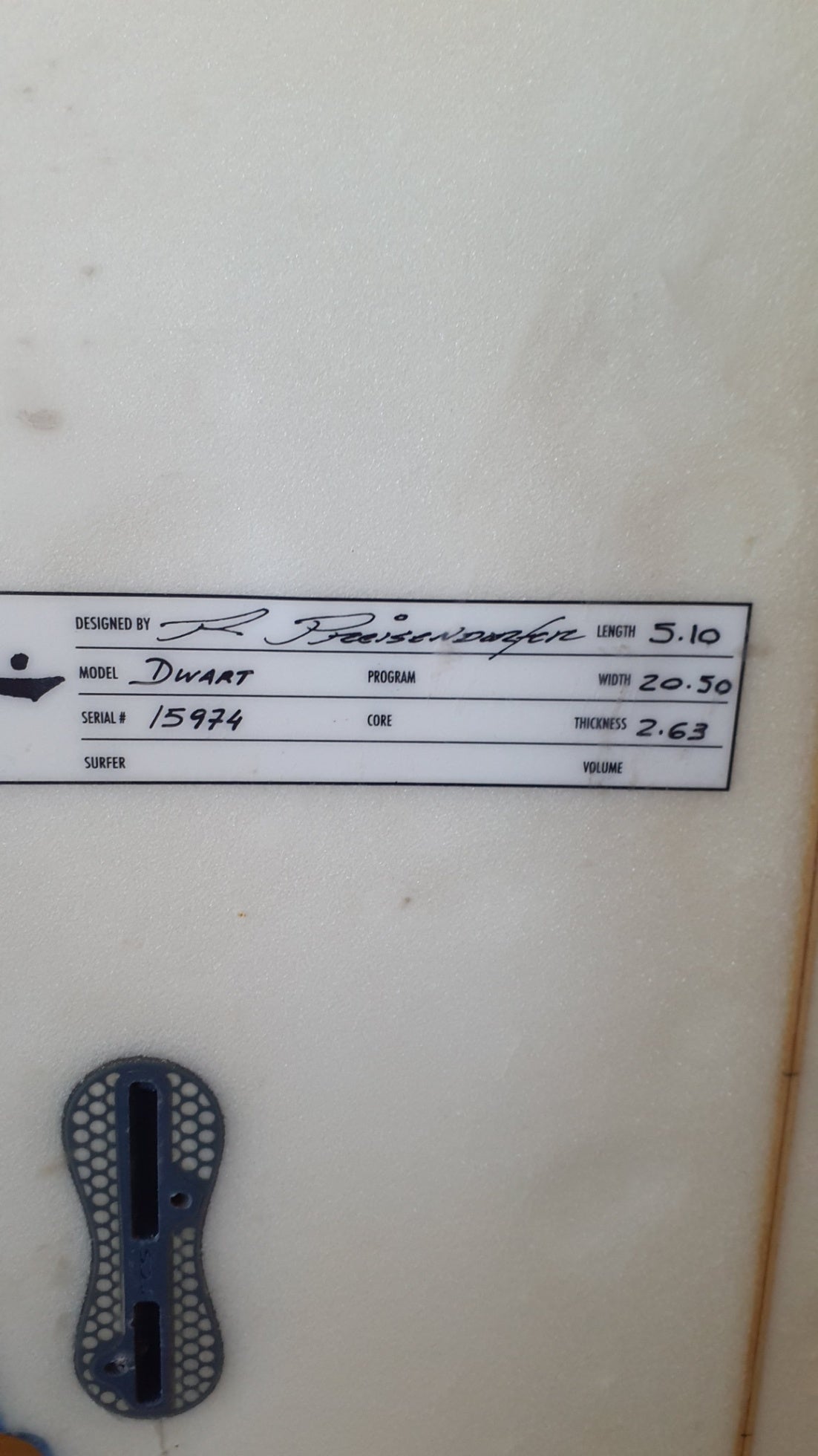 Used Surfboard 5'10'' RustyShortboard 34.3L Other views