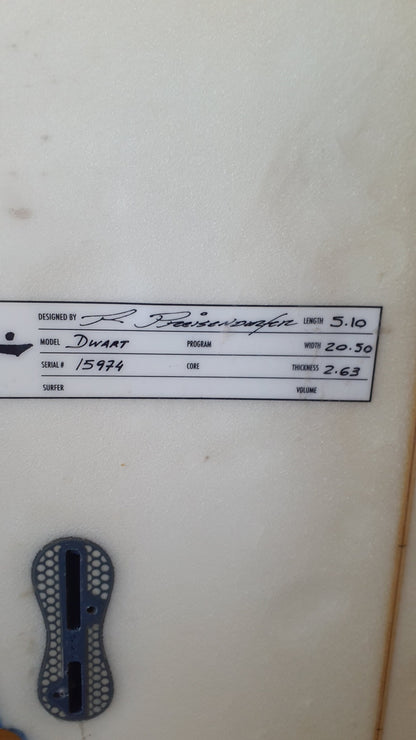 Used Surfboard 5'10'' RustyShortboard 34.3L Other views