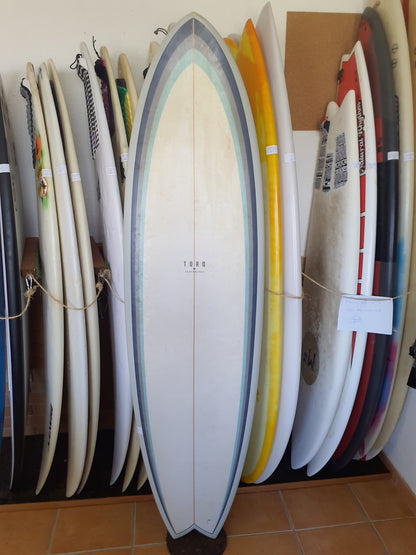 Used Surfboard 6'6'' TorqMid-length 39.6L Top View