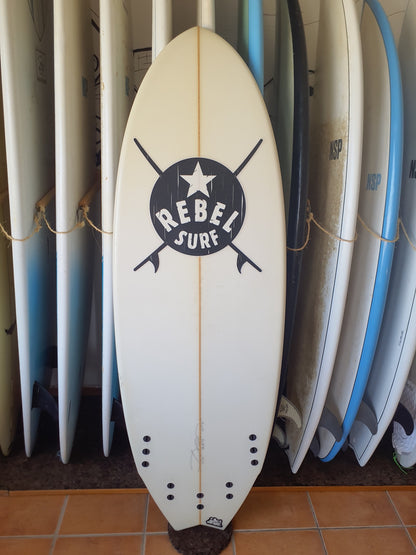 Used Surfboard 5'10'' Rebel surfGroveler 43estL Bottom View