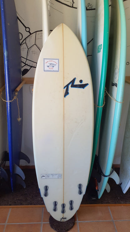 Used Surfboard 5'10'' RustyShortboard 34.3L Bottom View